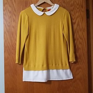 ModCloth Peter Pan Mustard Sweater